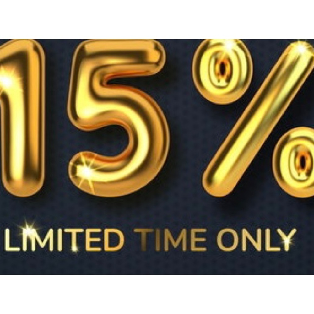 15% off listed prices. Also, make an offer!